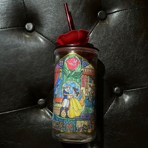 Beauty & the Beast Glass Tumbler